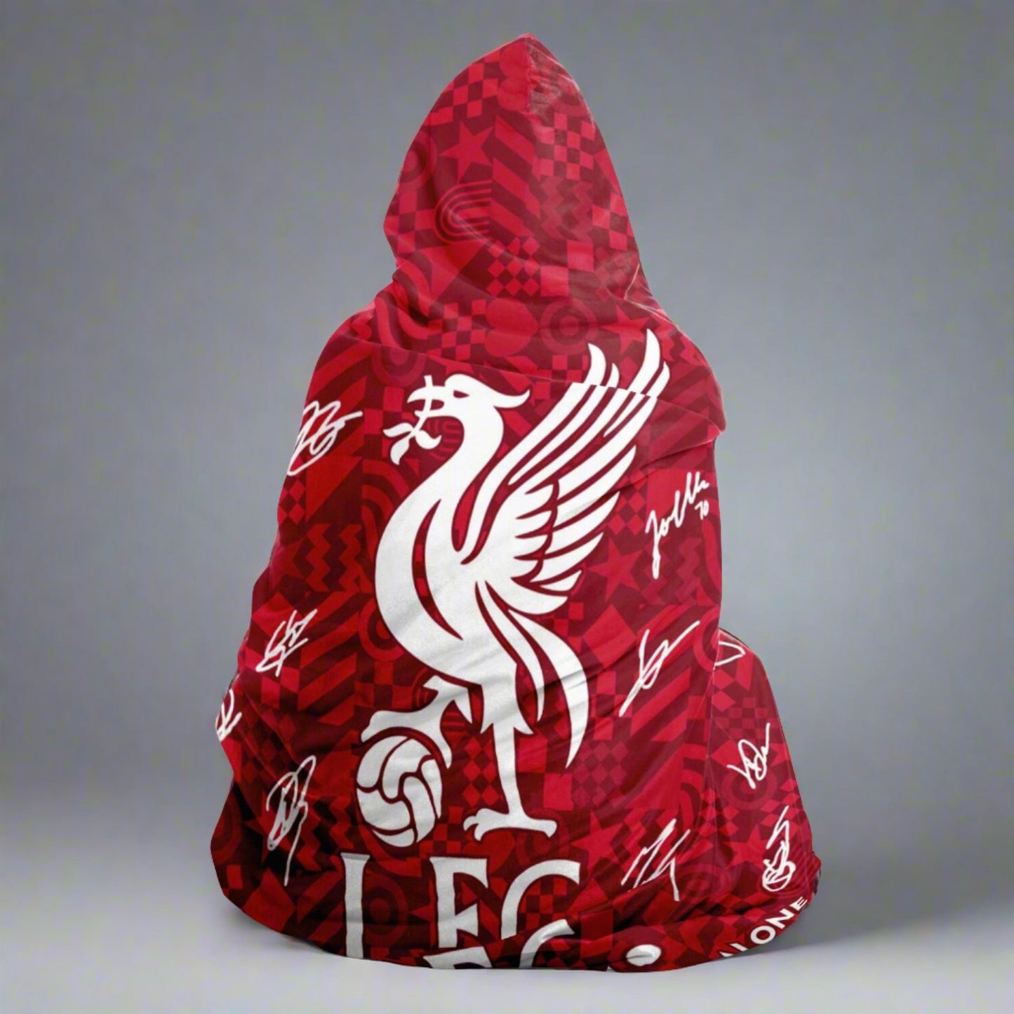 Iconic Liverpool Signatures & Mersey Connection Hooded Blanket