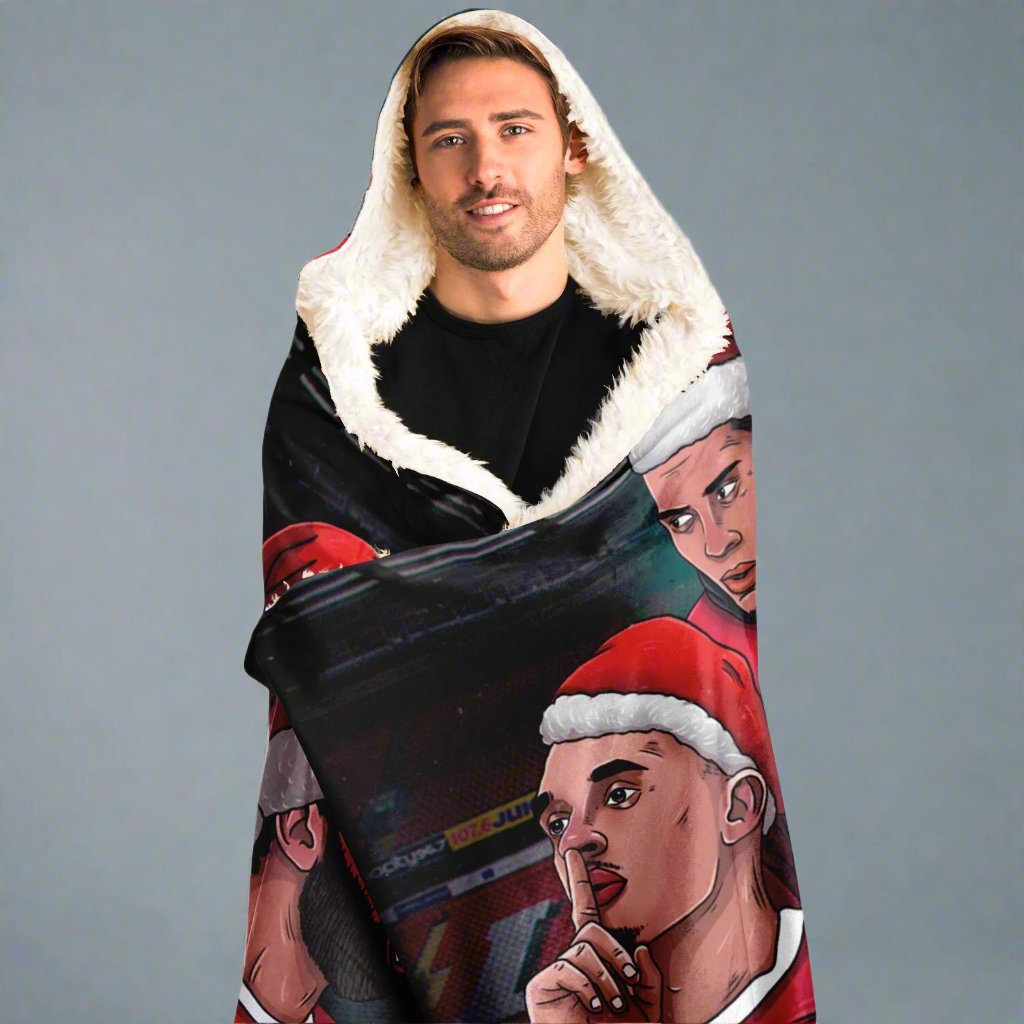 Arne Slot's Legends Never Give Up Hooded Blanket