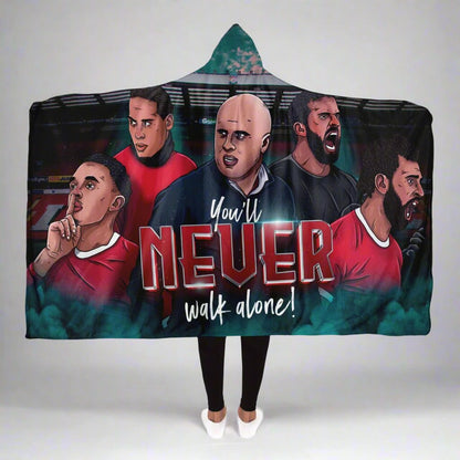 Arne Slot's Legends Never Give Up Hooded Blanket