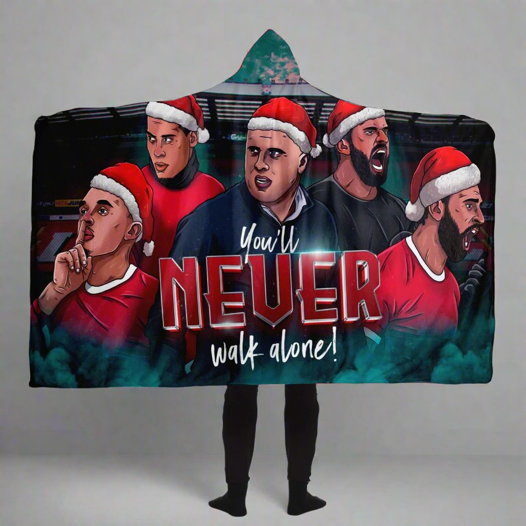 Arne Slot's Legends Never Give Up Hooded Blanket