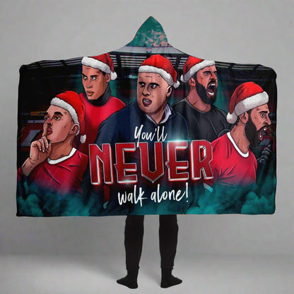 Arne Slot's Legends Never Give Up Hooded Blanket