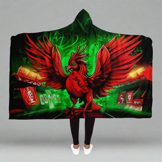 YNWA Liver Bird Hooded Blanket